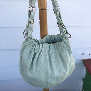 Fossil Jeans Seafoam Green Blue Shoulder Bag